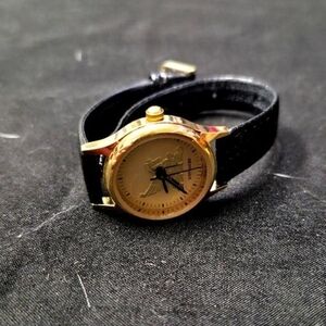 Gold and Black Pegasus Wristwatch